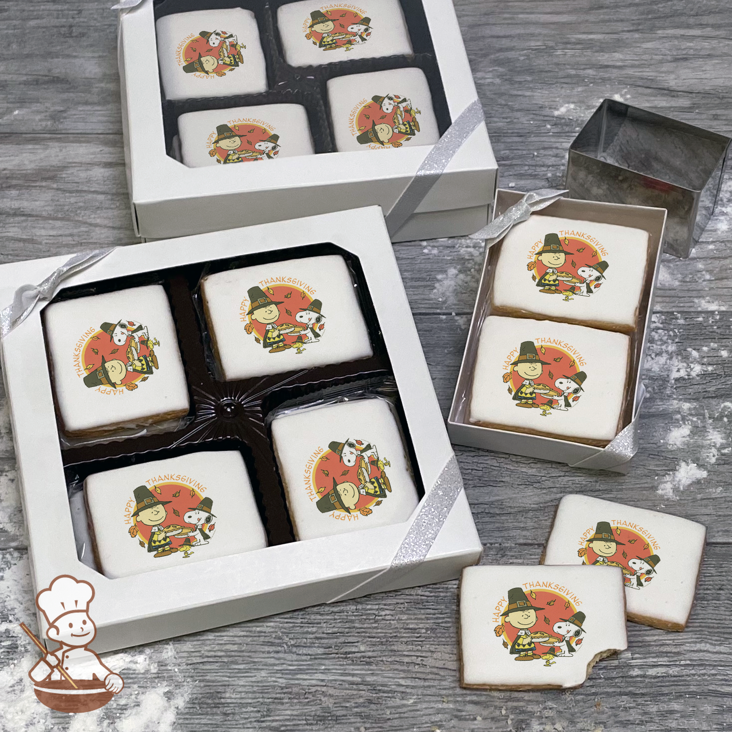 Peanuts Happy Thanksgiving Cookie Gift Box (Rectangle)