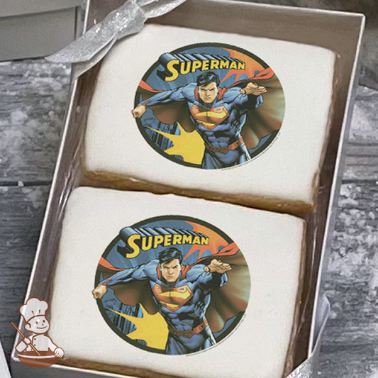 Superman Up Up and Away Cookie Gift Box (Rectangle)