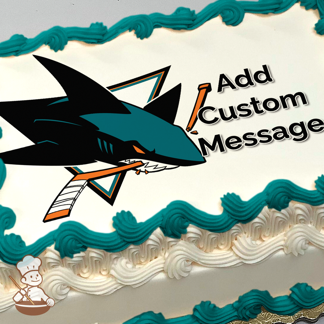The San Jose Sharks bday cake! All edible NHL goodness. | Cake, Birthday  cake, Birthday