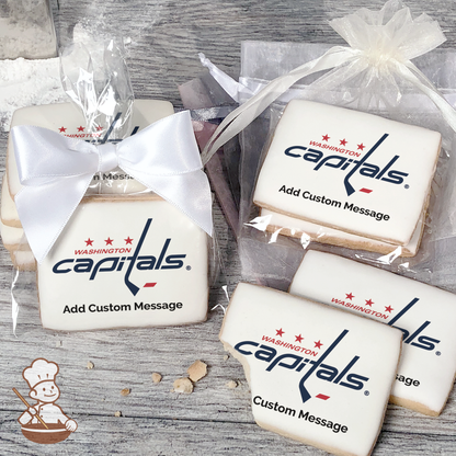 NHL Washington Capitals Custom Message Cookies (Rectangle)