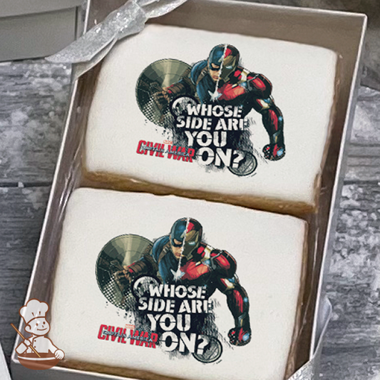 Marvels Captain America Civil War Whose Side Cookie Gift Box (Rectangle)