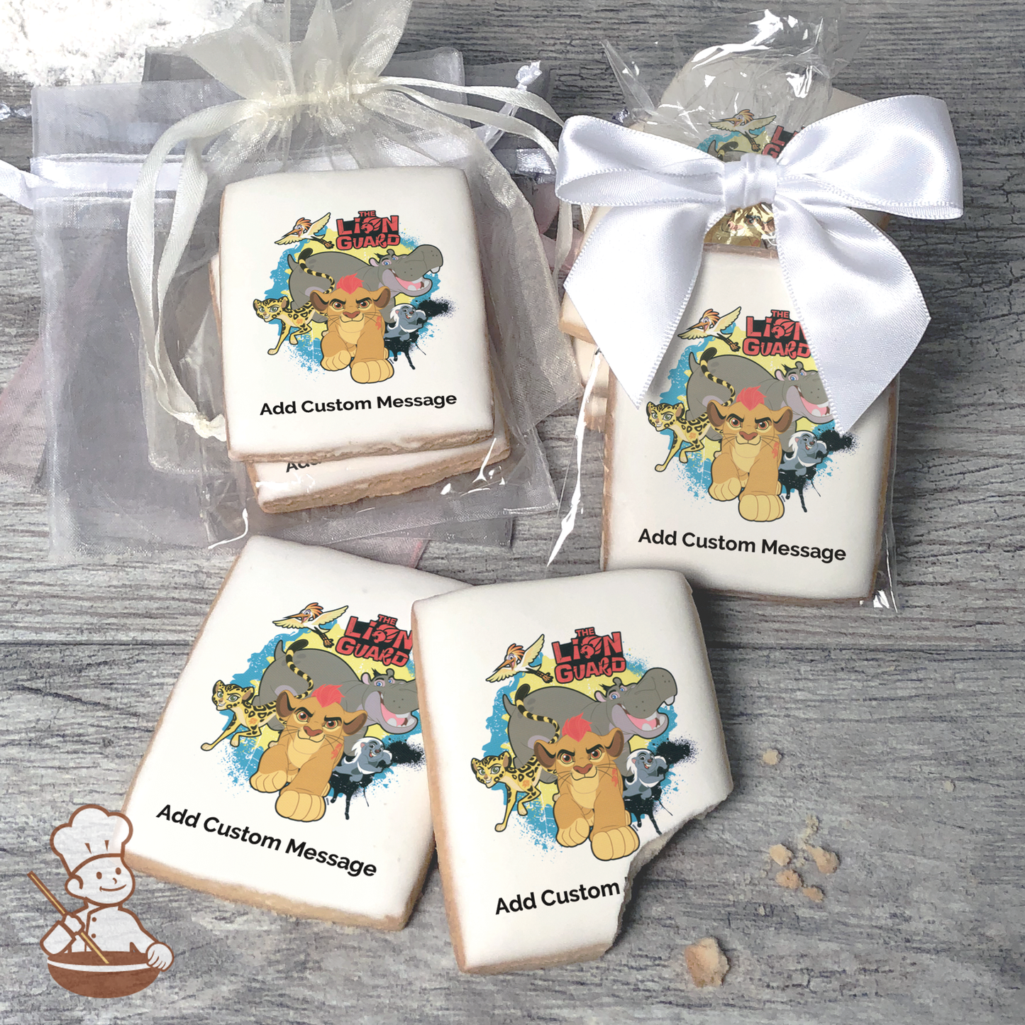 The Lion Guard Defend Custom Message Cookies (Rectangle)