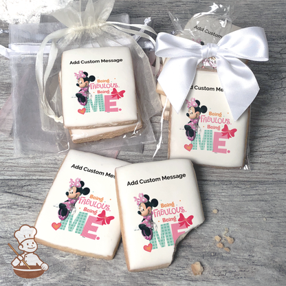 Minnie Being Me Custom Message Cookies (Rectangle)