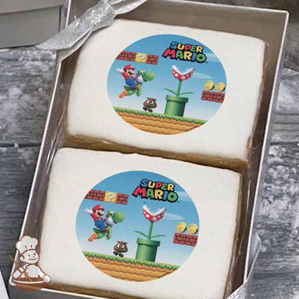 Super Mario Mushroom Kingdom Cookie Gift Box (Rectangle)