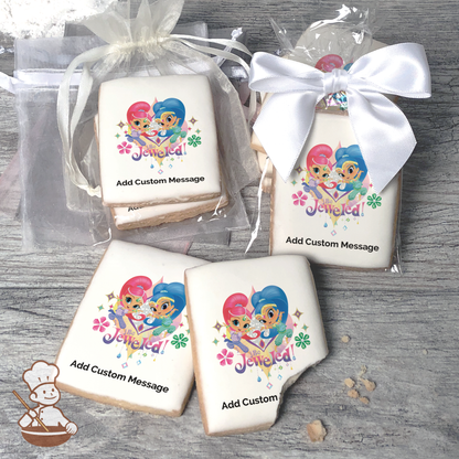 Shimmer and Shine Be Jeweled Custom Message Cookies (Rectangle)