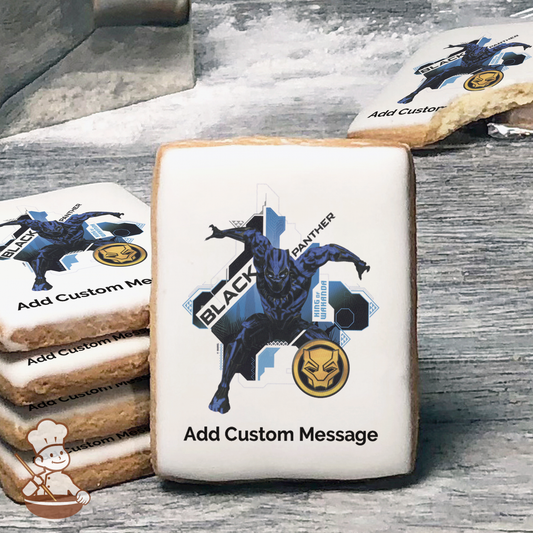 Marvels Black Panther Black Panther Custom Message Cookies (Rectangle)