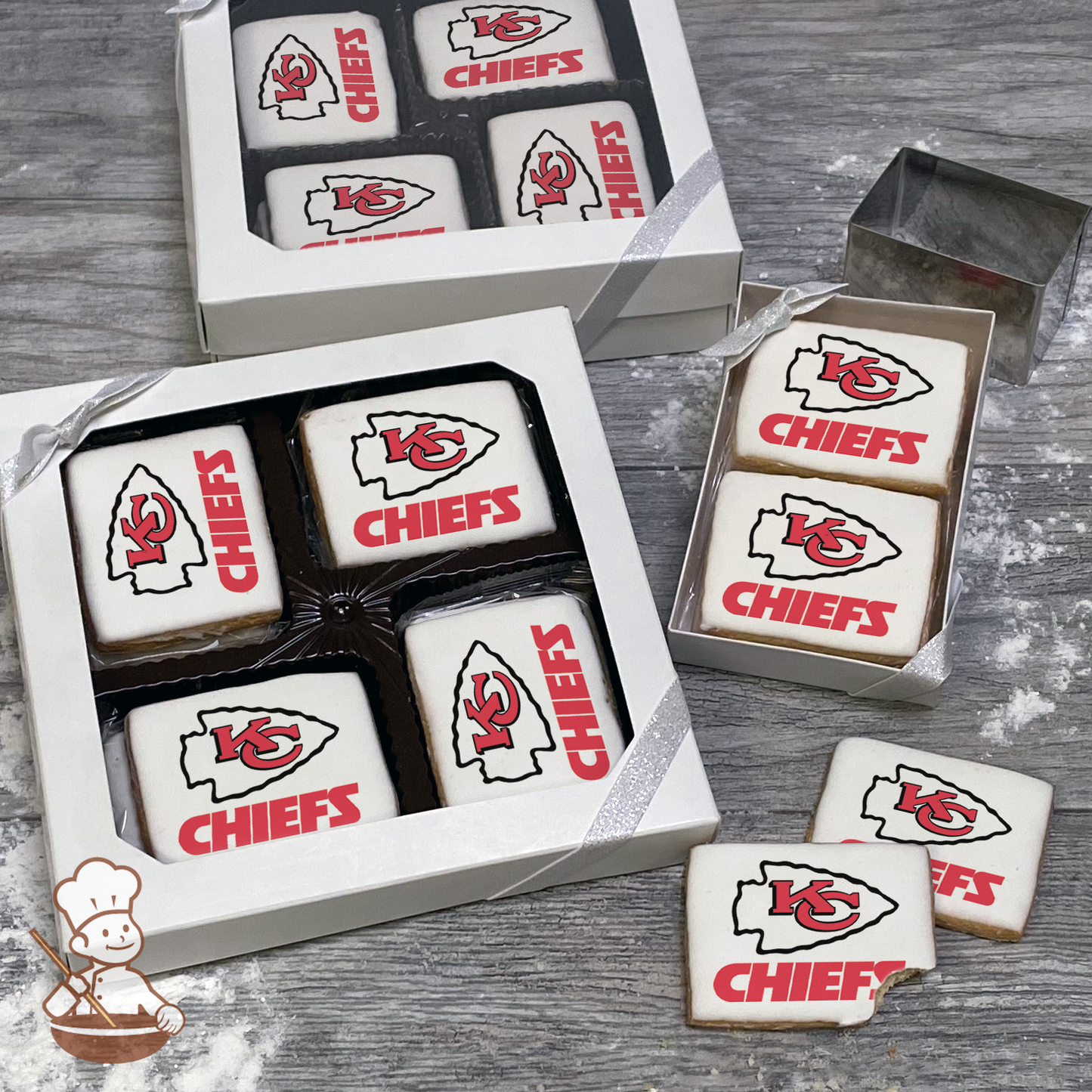 NFL Kansas City Chiefs Cookie Gift Box (Rectangle)