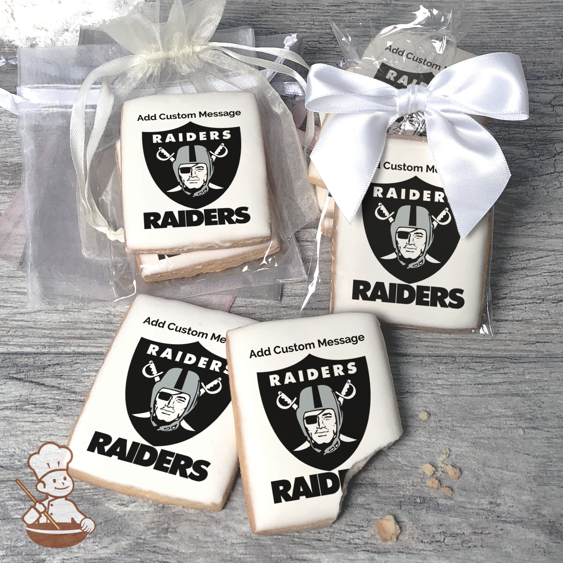 NFL Oakland Raiders Cookie Bouquet