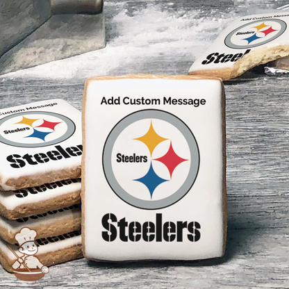 NFL Pittsburgh Steelers Custom Message Cookies (Rectangle)