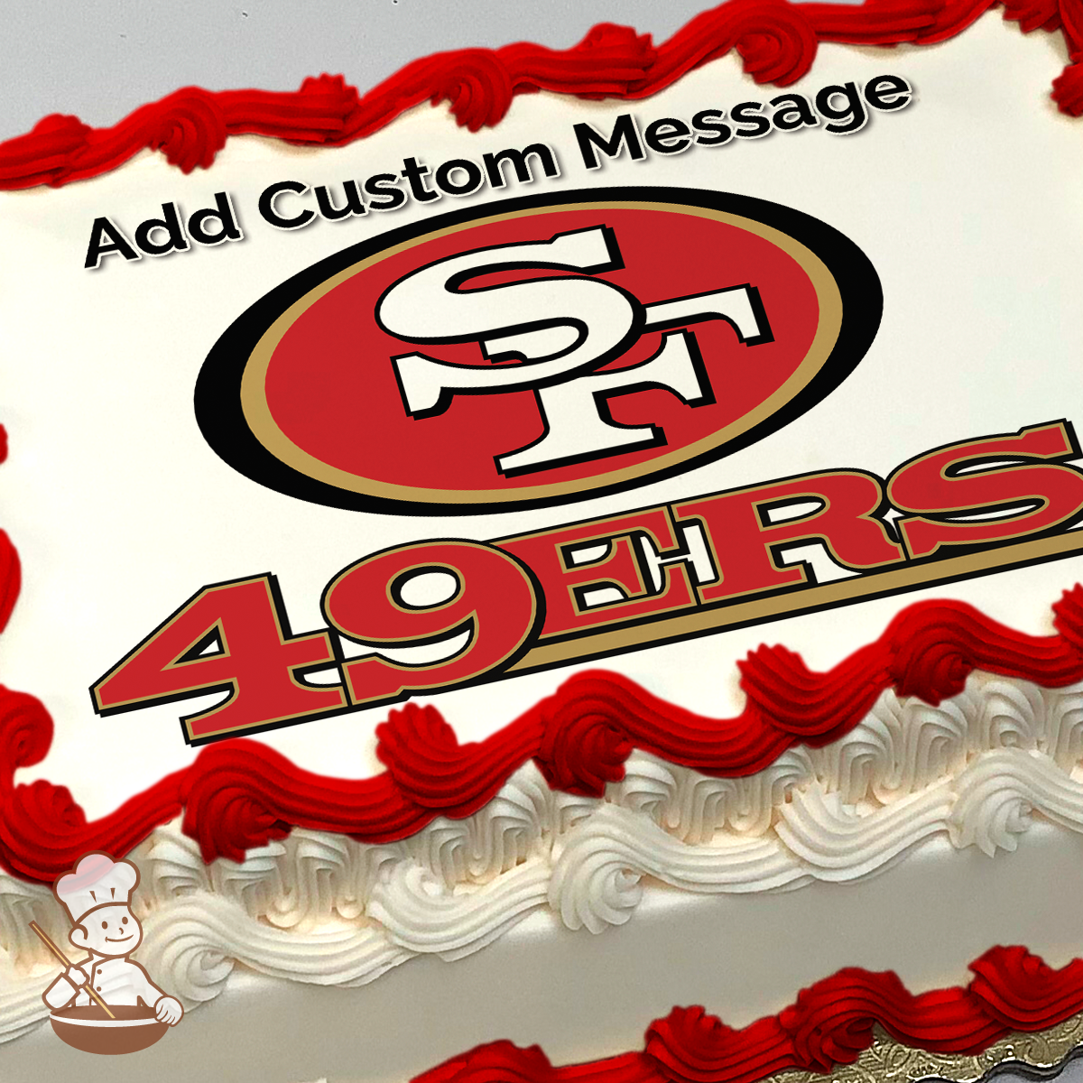 San Francisco 49ers Edible Image/san Francisco 49ers Cake Topper / NFL  Edible Image Cake Topper/football Cake Topper 