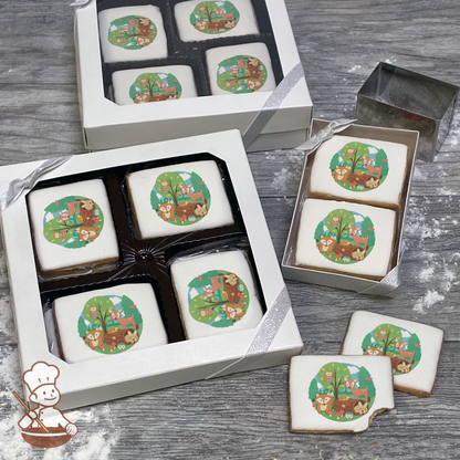 Woodland Buddies Cookie Gift Box (Rectangle)