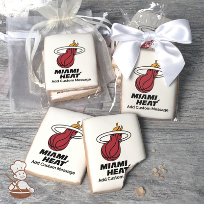 NBA Miami Heat Custom Message Cookies (Rectangle)