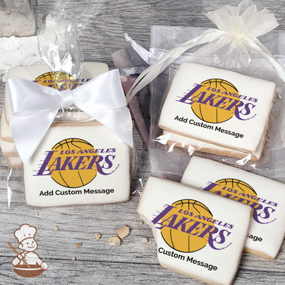 NBA Los Angeles Lakers Custom Message Cookies (Rectangle)