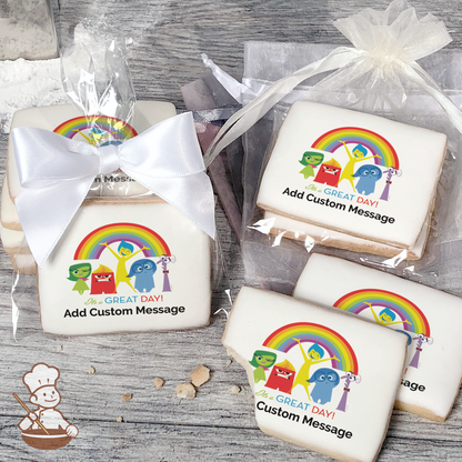 Inside Out Its a Great Day Custom Message Cookies (Rectangle)