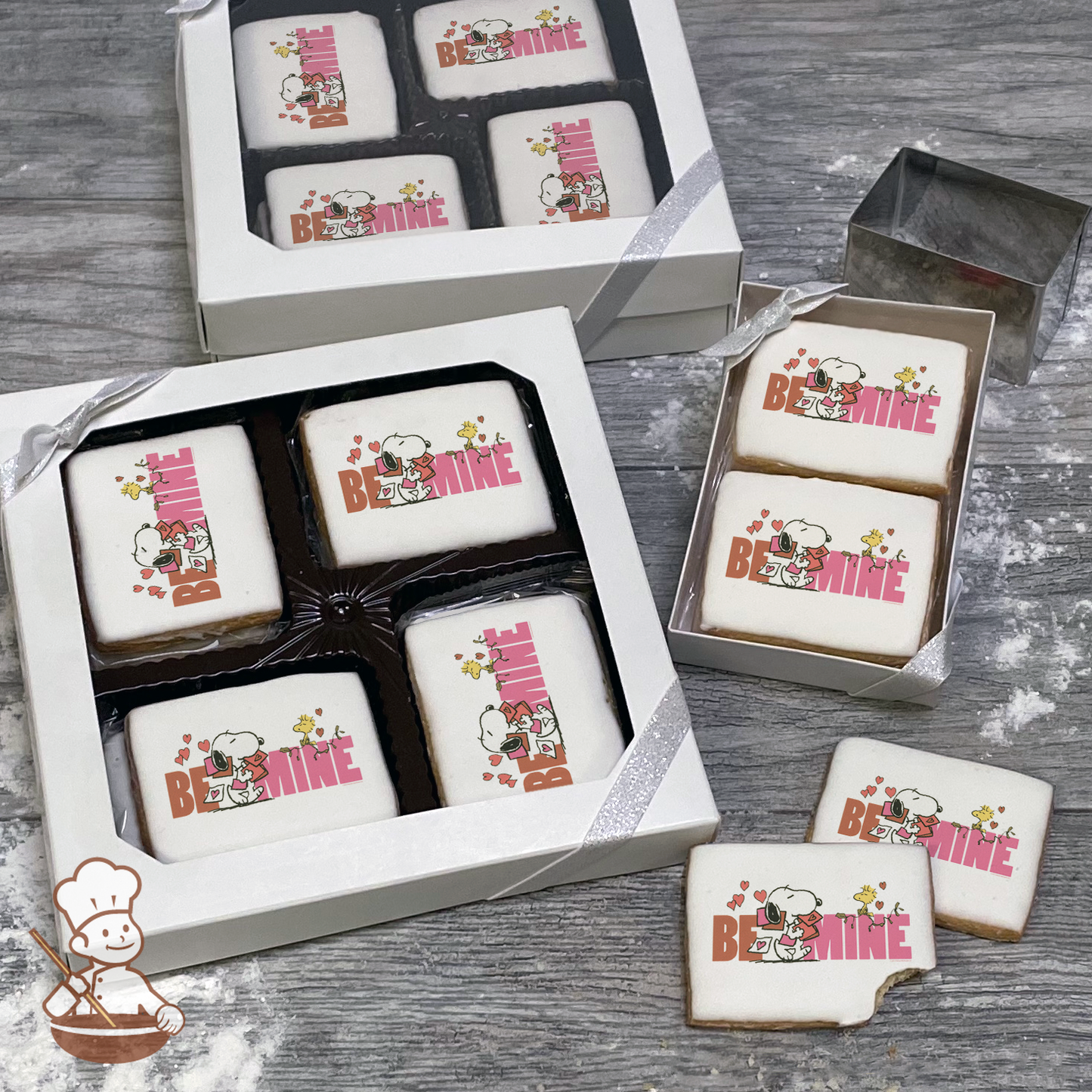 Peanuts Be Mine Cookie Gift Box (Rectangle)