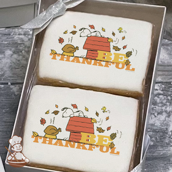 Peanuts Be Thankful Cookie Gift Box (Rectangle)