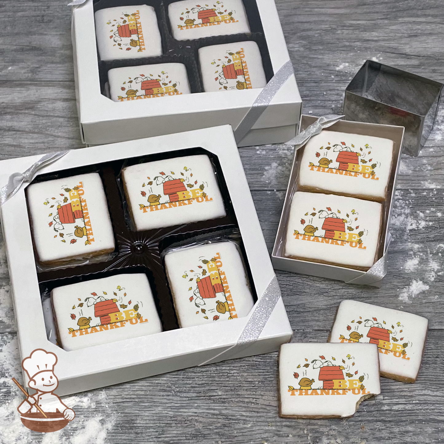 Peanuts Be Thankful Cookie Gift Box (Rectangle)