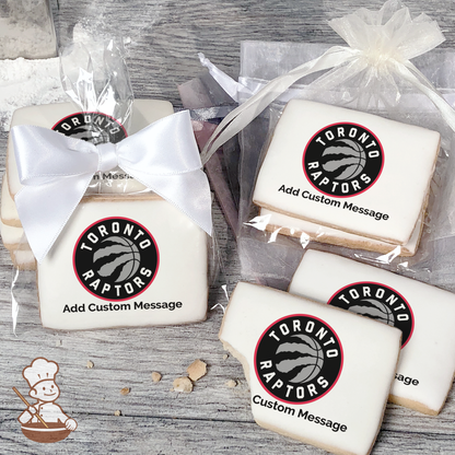 NBA Toronto Raptors Custom Message Cookies (Rectangle)