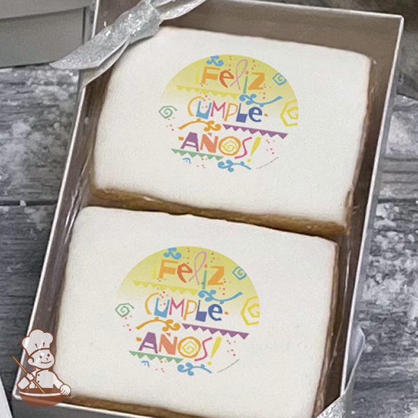 Feliz Cumpleanos Cookie Gift Box (Rectangle)