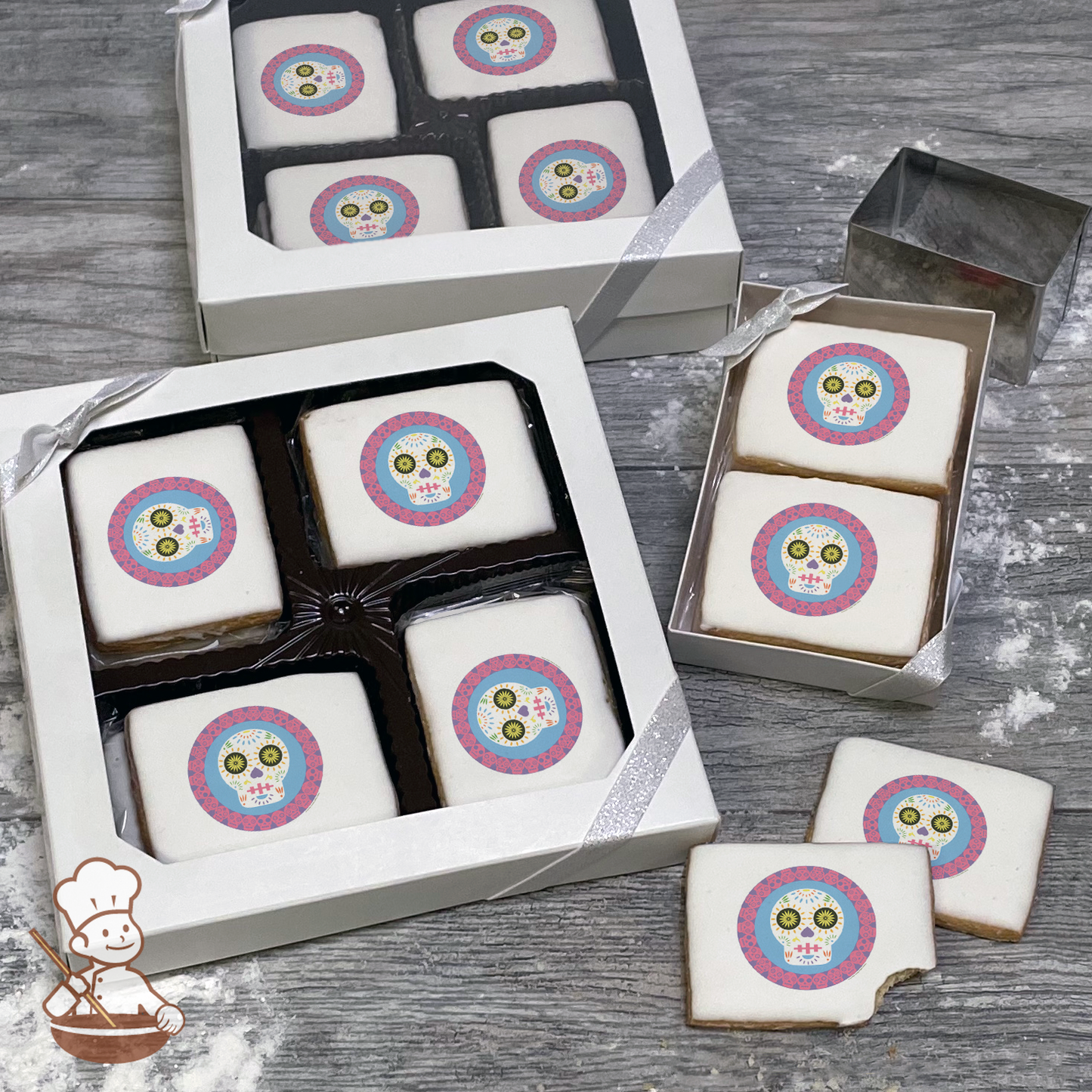 Dia De Los Muertos 1 Cookie Gift Box (Rectangle)