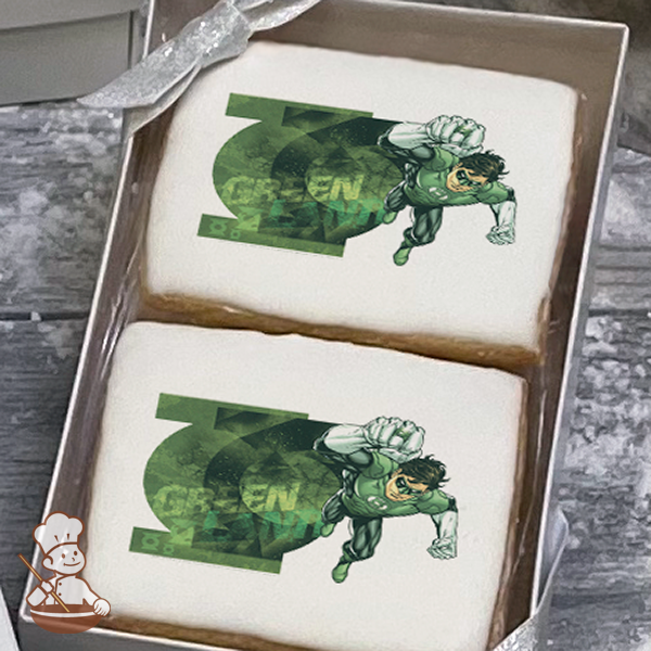 Justice League Green Lanterns Light Cookie Gift Box (Rectangle)