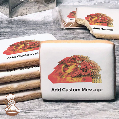 Justice League In A Flash Custom Message Cookies (Rectangle)