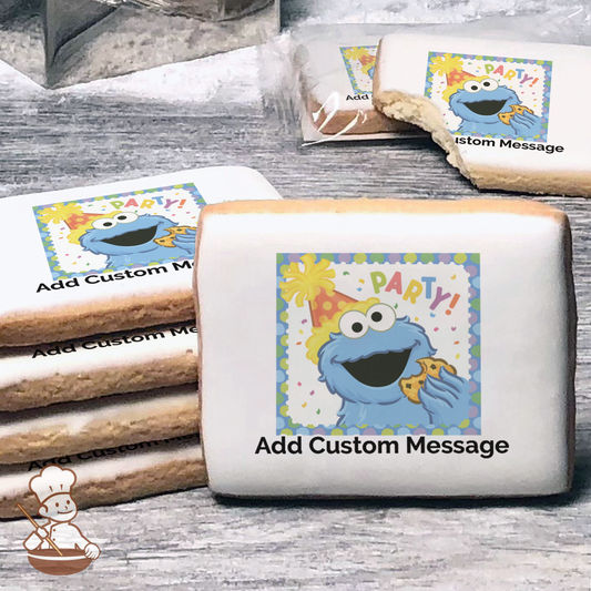 Sesame Street Party Custom Message Cookies (Rectangle)