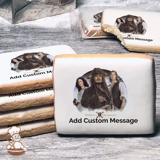 Pirates of the Caribbean High Seas Danger Custom Message Cookies (Rectangle)