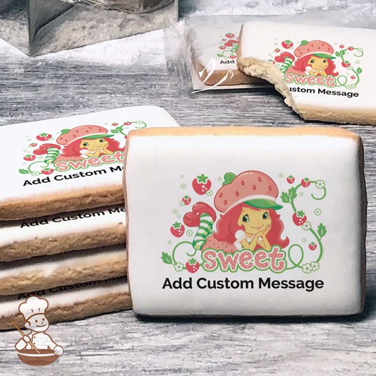 Strawberry Shortcake Sweet Custom Message Cookies (Rectangle)