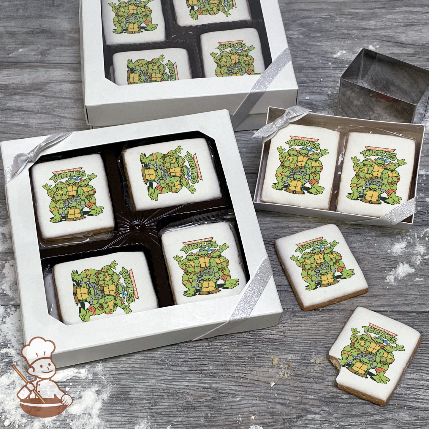 Ninja Turtles Out of the Sewer Cookie Gift Box (Rectangle)