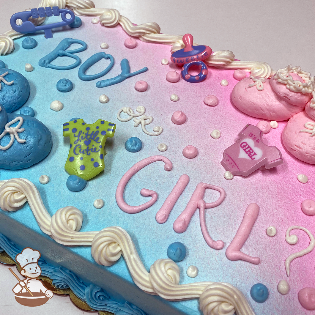 its a girl baby shower sheet cakes