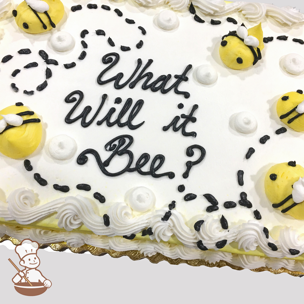 Bumble Bee First Birthday Cake - CakeCentral.com