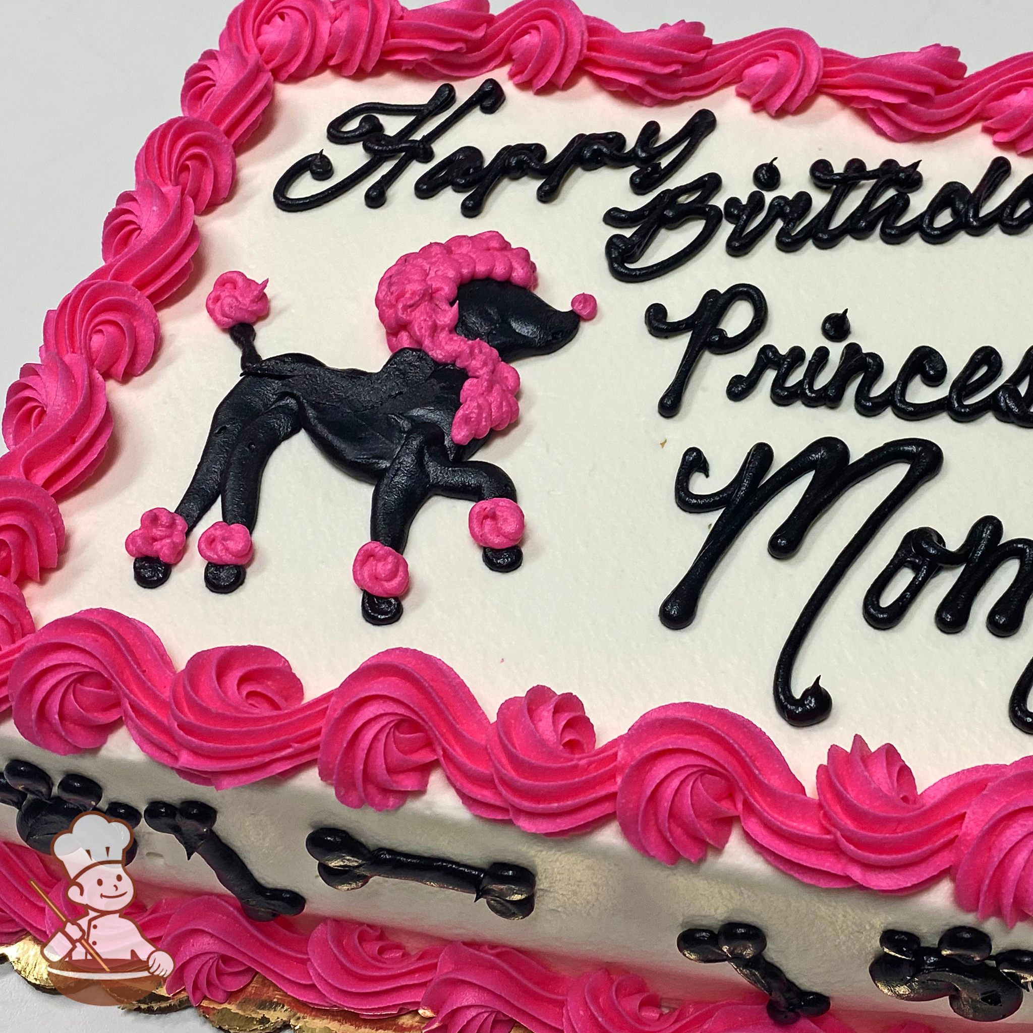 Poodle 2025 birthday cake