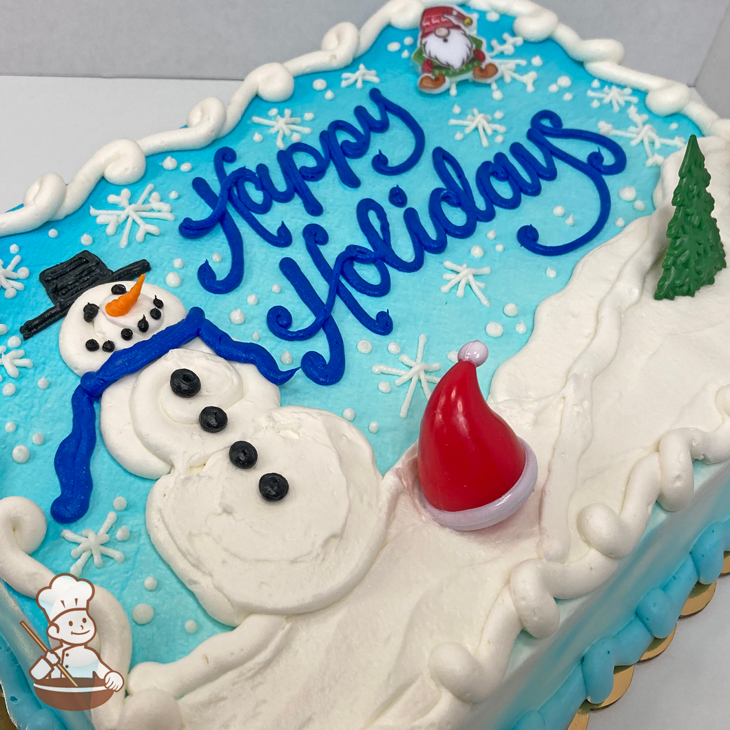 Holiday Snowman Cake Recipe 