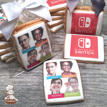 Rectangle Custom Logo Cookies