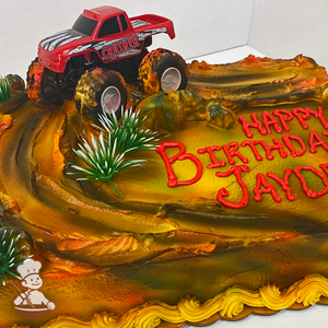 Blaze Monster Machine cake for Matthew's 4th Birthday. Cho… | Flickr